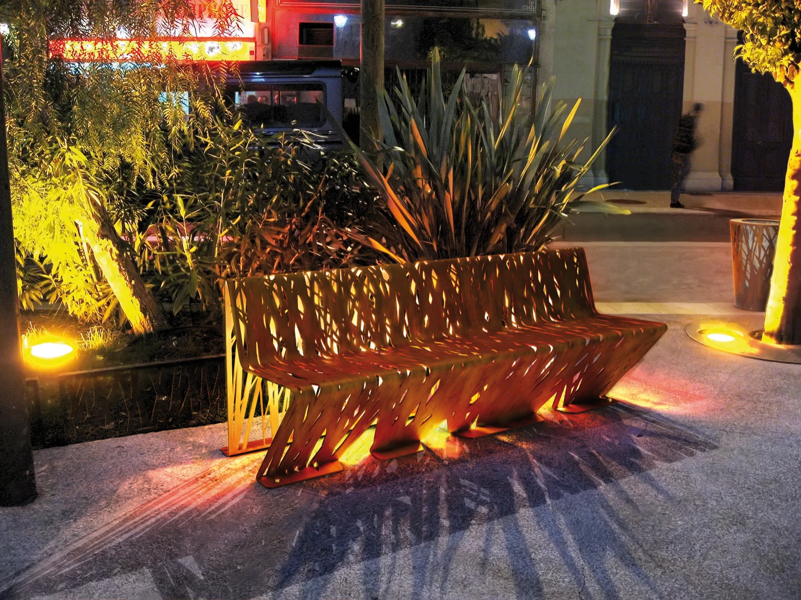 Crossed Bench
