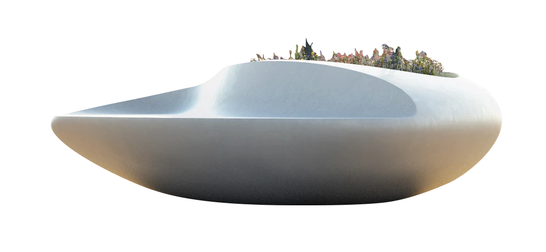 Aveo Bench & Planter — detail 3